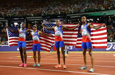 Les États-Unis conservent leur titre sur le 4x400 m masculin