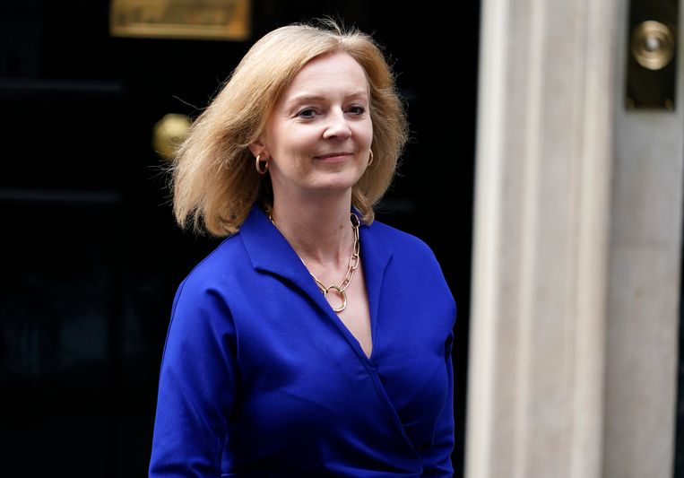 D Britse minister van buitenlandse zaken Liz Truss is nu ook de nieuwe brexit-onderhandelaar. Beeld AP