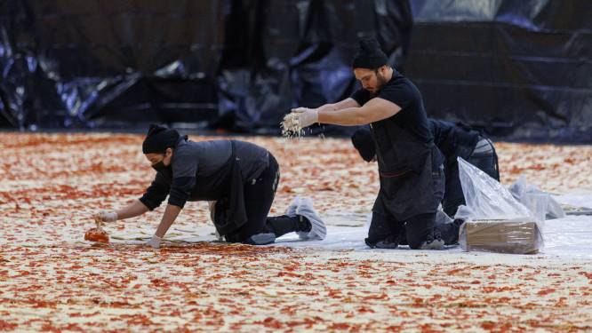 Le record de la plus grande pizza a été battu, et il est américain