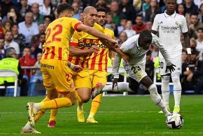 Real Madrid struikelt over laagvlieger Girona, Hazard weer 90 minuten aan de bank gekluisterd