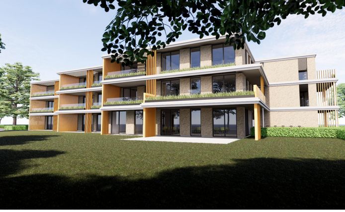 Het voorlopige ontwerp van het CPO-project van woongroep De Mijlpaal in Nuenen-Zuid.
