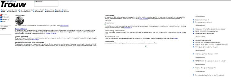 In 2000. Beeld Trouw
