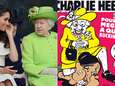 “Op elk niveau verkeerd”: koningin Elizabeth verstikt Meghan Markle met haar knie op cover ‘Charlie Hebdo’