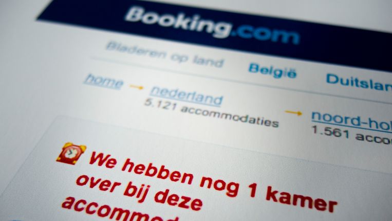 Booking.com biedt naar eigen zeggen meer dan een miljoen hotelaccomodaties aan. Beeld ANP XTRA