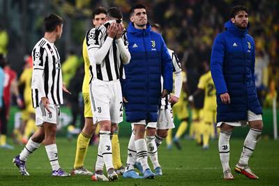 Juventus blameert zich tegen efficiënt Villarreal en is met schaamrood op de wangen uitgeschakeld