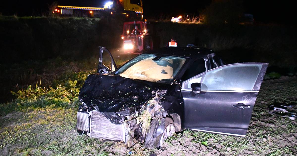 Automobilist met schrik vrij na ongeval in Dreischor.