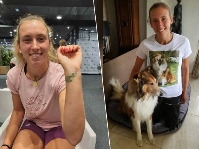 Elise Mertens speelt op Roland Garros met tattoo die gemaakt is met assen van haar overleden hond: “Hij was mijn soulmate”