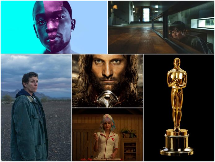 Moonlight, Parasite, Nomadland, The Lord of the Rings: The Return of the King en Promising Young Woman.