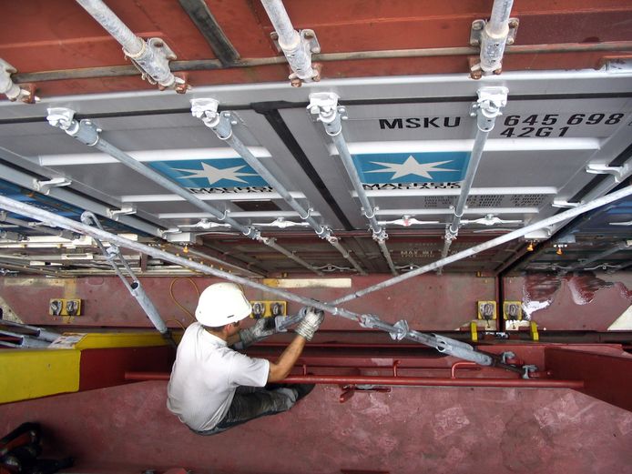 Sjorder aan het werk in Rotterdamse haven. Foto ter illustratie.
