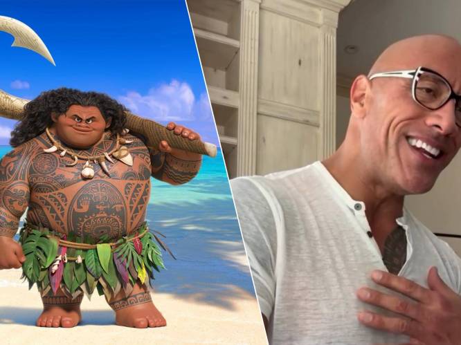 KIJK. Dwayne Johnson kruipt in huid van Maui uit Disney-film ‘Vaiana’ voor ziek meisje (2)
