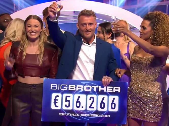 Belgische Glenn kroont zich tot winnaar van ‘Big Brother 2024' en neemt cheque van 56.266 euro mee naar huis