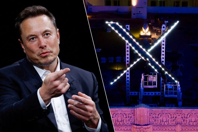 Elon Musk, eigenaar van X, het voormalige Twitter.