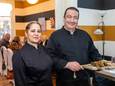 Eigenaren Rania Hilam en Fahmi Tarabelsi van restaurant Smikkelen &Smullen aan de Heuvel in Oosterhout.