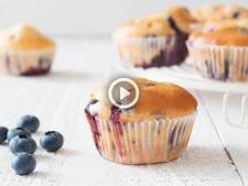 Essai réussi: muffins au yaourt et myrtilles