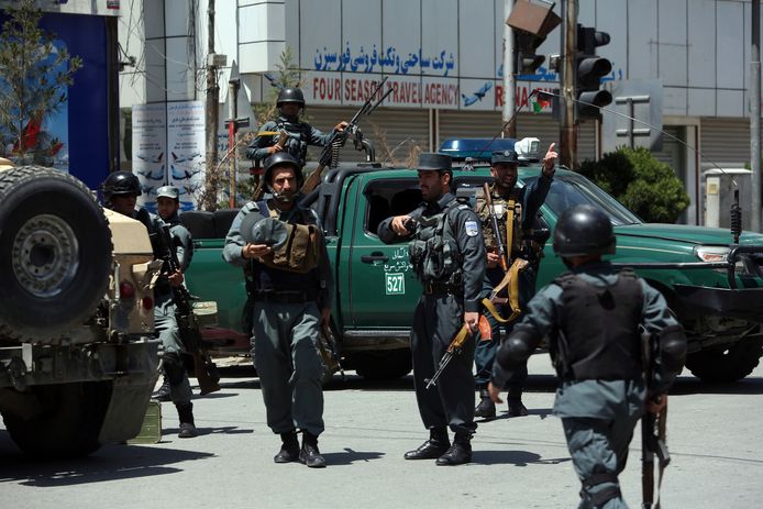 Afghaanse politieagenten (archiefbeeld)