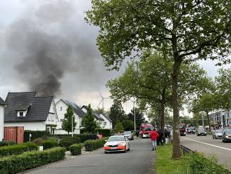 Brand in woning in Hasselt: grote rookpluim van ver te zien