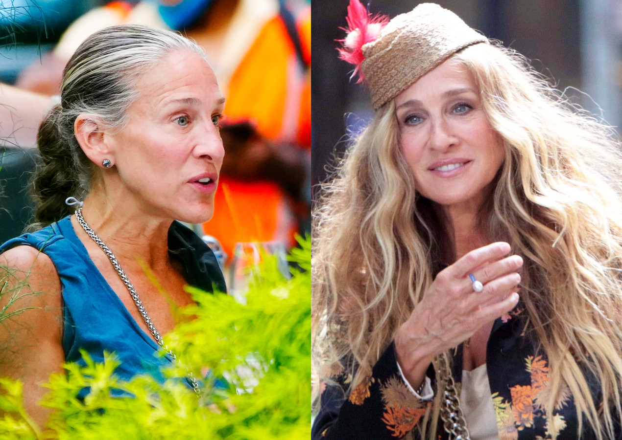 Le “pouvoir” du maquillage: Sarah Jessica Parker métamorphosée sur le ...