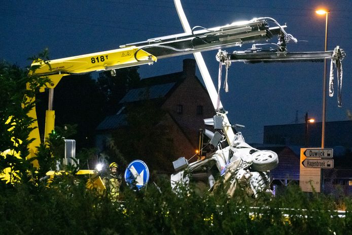 LIER - De wagen botste tegen een verkeerslicht en een verlichtingspaal. De chauffeur overleefde de crash niet.