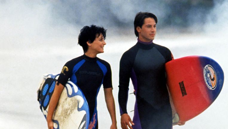 Lori Petty en Keanu Reeve in de film uit 1991. Beeld rv