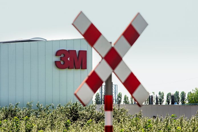 De fabriek van 3M in Zwijndrecht.