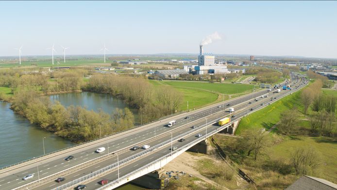 Bedrijventerrein Innofase langs de A12 in Duiven.