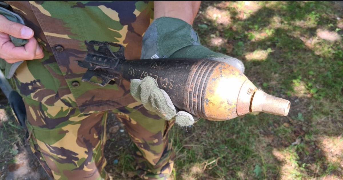 Mortier gevonden in natuurgebied Maarsbergen