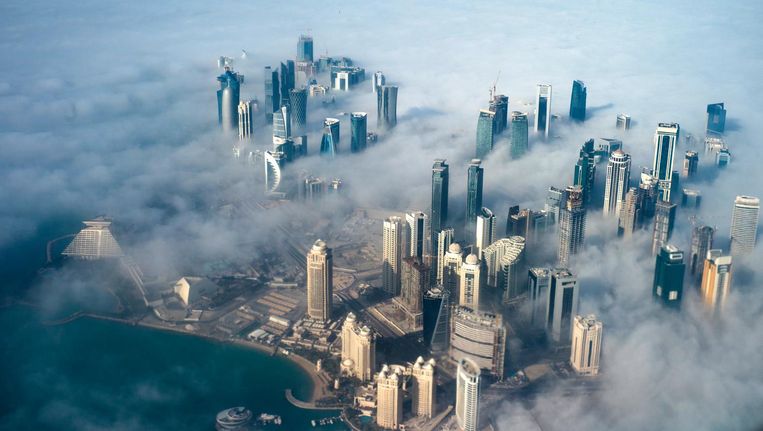 Qatar vanuit de lucht. Beeld epa