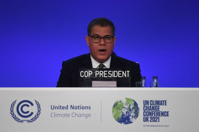 De Britse COP26-voorzitter Alok Sharma.