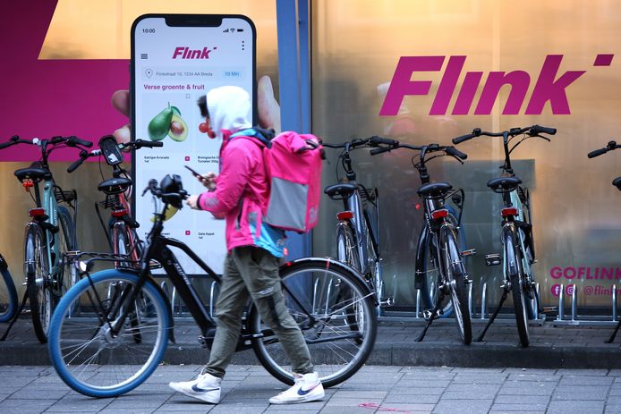 Flink-bezorger bij een vestiging van het bedrijf in Breda. Foto ter illustratie.