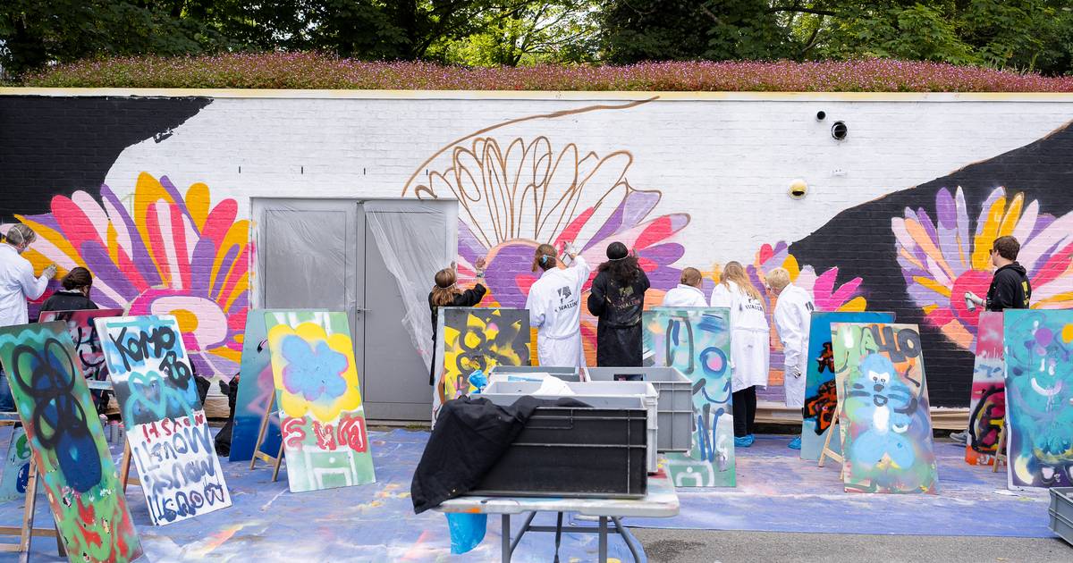 Graffiti voor alle leeftijden: bewoners rusthuis De Liberteyt spuiten ...