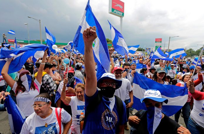 Protest in Managua.