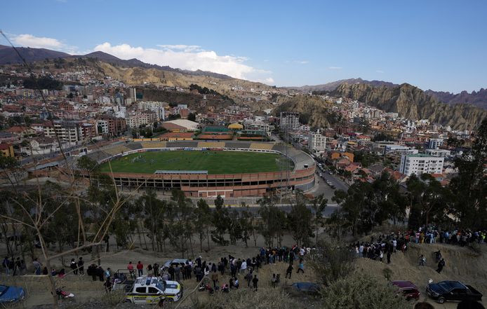 The stadium in La Paz is at an altitude of more than 3,600 metres.