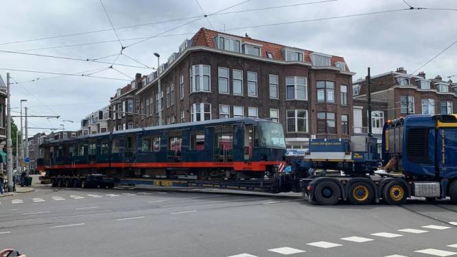 Vanaf nu staat een historische Rotterdamse metro in het trammuseum
