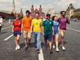 LGTB-activisten tonen op creatieve manier dan toch regenboogvlag in Rusland