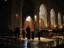 Passieconcert door dubbelkwartet NaedenNoen; van renaissancecomponisten naar hedendaagse