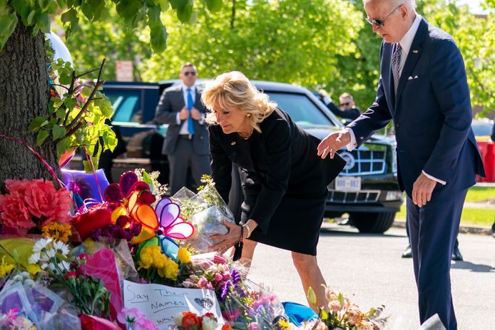 De Amerikaanse president Joe Biden en zijn vrouw Jill.