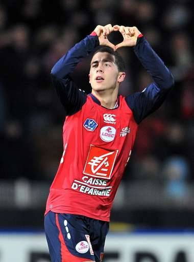 Le milieu de terrain belge Eden Hazard a marqué le deuxième but de Lille. Le jeune Diable Rouge avait également signé l'assist du premier.