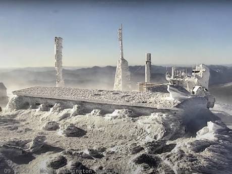 -78°C ressentis au sommet du mont Washington: du jamais-vu