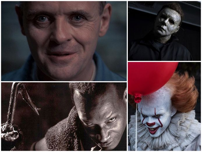 The Silence of the Lambs, Halloween, Candyman en It.