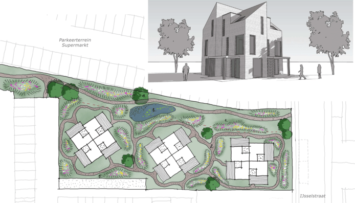De nieuwbouwwoningen in Doetinchem.