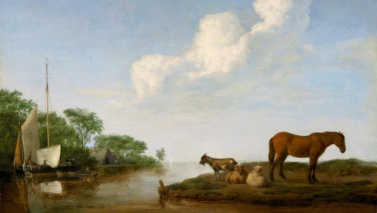 null Beeld De riviermonding, 1658, Museum der bildende Kunste, Leipzig. 