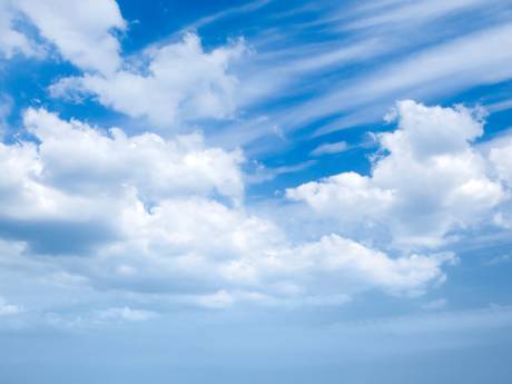 Geregeld zon, maar ook enkele wolken op Schouwen-Duiveland in de ochtend