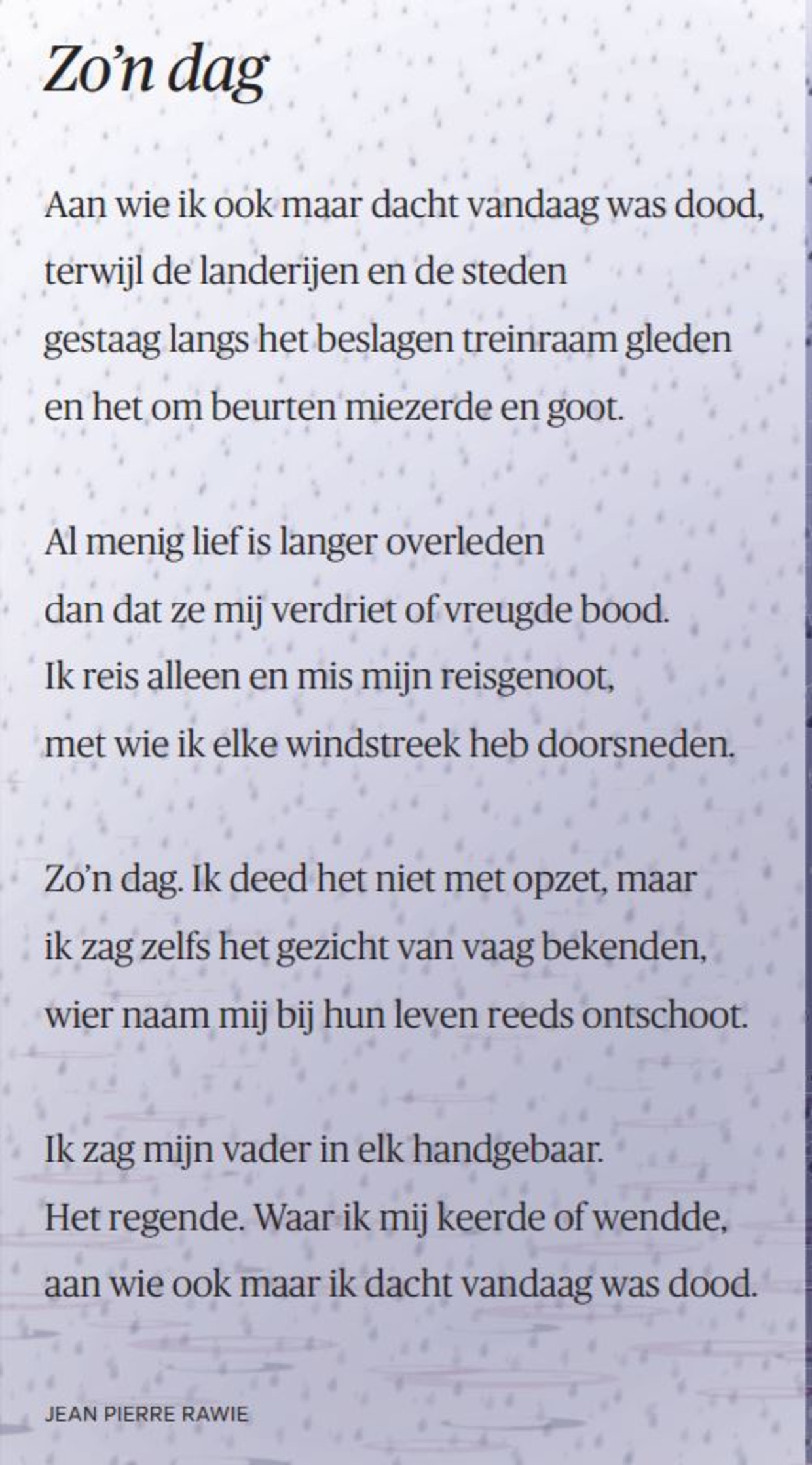 null Beeld Jean Pierre Rawie