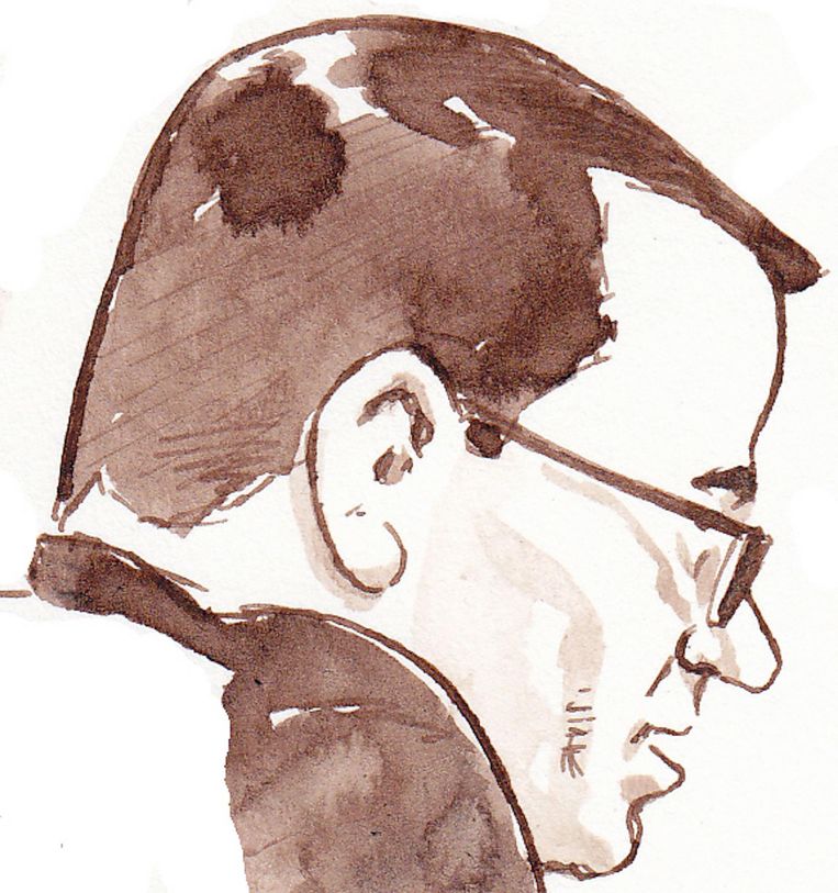 Een rechtbanktekening van Dino Soerel. Beeld anp