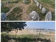 Le site de Carnac avant/après la construction.