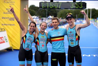 Triathlon: le relais mixte belge qualifié pour les Jeux