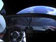 Live meegenieten van uitzicht Tesla Roadster in de ruimte
