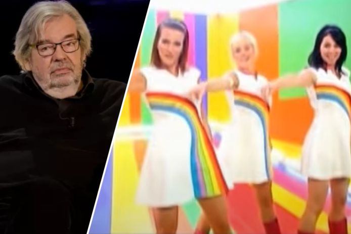 Jurylid Maarten van Rossem. Rechts: de quiz-kandidaten kregen de videoclip van ‘MaMaSé’ (2009) te zien.