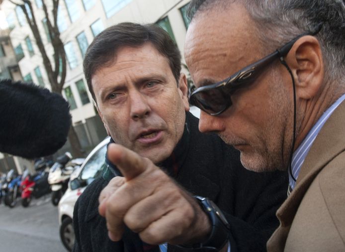 Eufemiano Fuentes tijdens de rechtszaak in Madrid begin 2013.