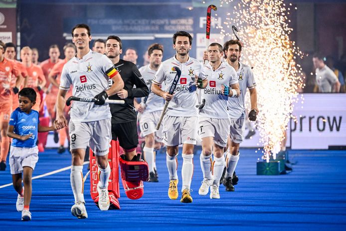 De Red Lions met volle borst vooruit in de WK-halve finale begin dit jaar tegen Nederland: België won toen in shoot-outs.